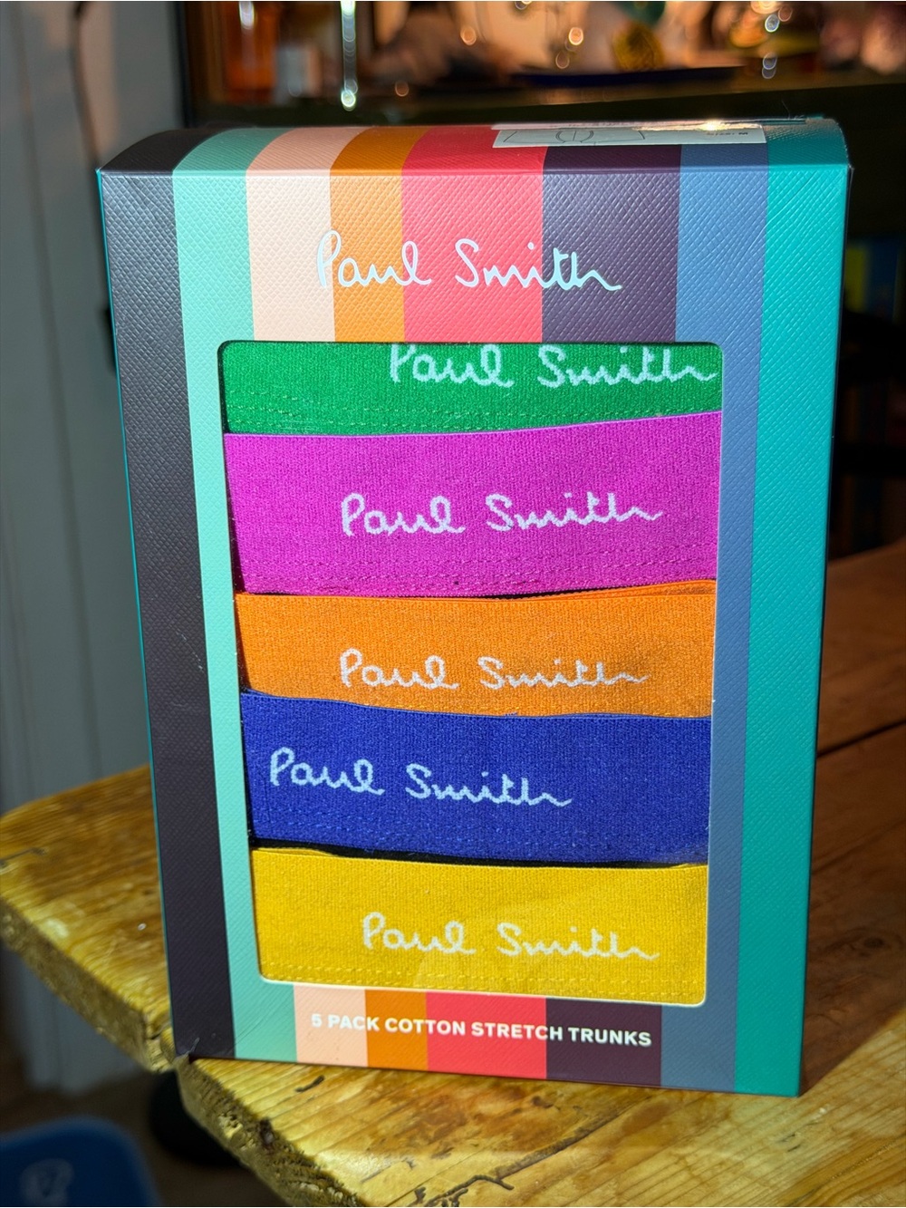 Paul Smith Multicolor Trunk 5-Pack — Green Pink Orange Purple Yellow Waistbands